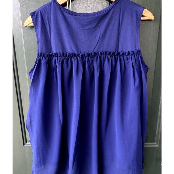 2/$30 NWT C Wonder Christian Siriano Mixed Media Top M Sheer Soft  Flowy HSN - Picture 6 of 9